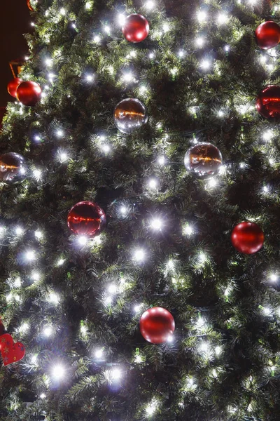 Fundo Borrado Com Bugigangas Natal Luzes Recursos Gráficos — Fotografia de Stock