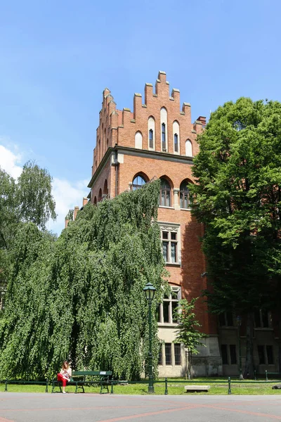 Jagellonská Univerzita Nejstarší Univerzita Polsku Druhou Nejstarší Univerzitou Střední Evropě — Stock fotografie