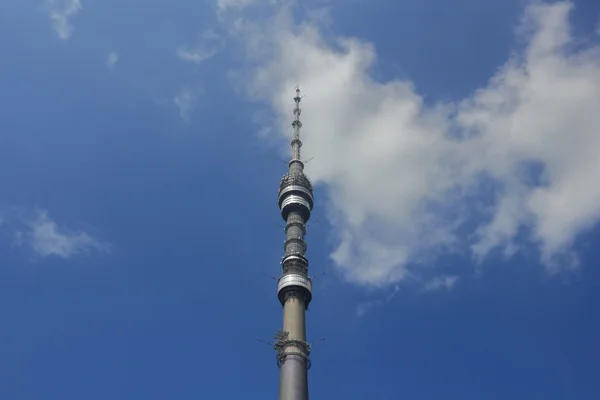 Wieża telewizyjna Ostankino nad niebo Obrazek Stockowy