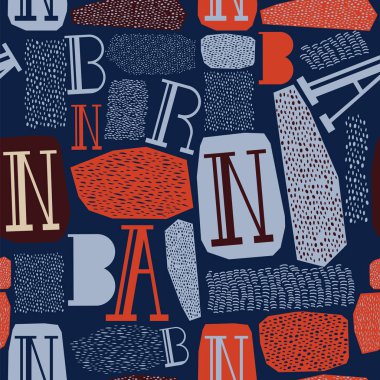 Geometrik çizgi şekilleri dağınık