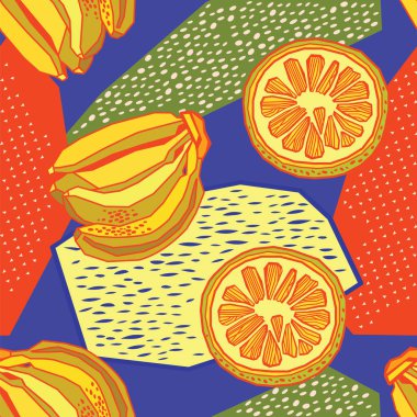 Orman bitkileriyle parlak tropikal arka plan