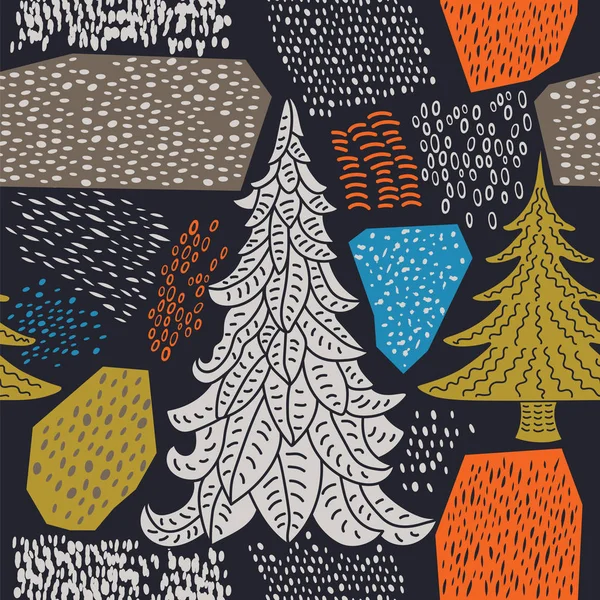 Winter cozy illustration. Christmas decorative background. — Stock Vector