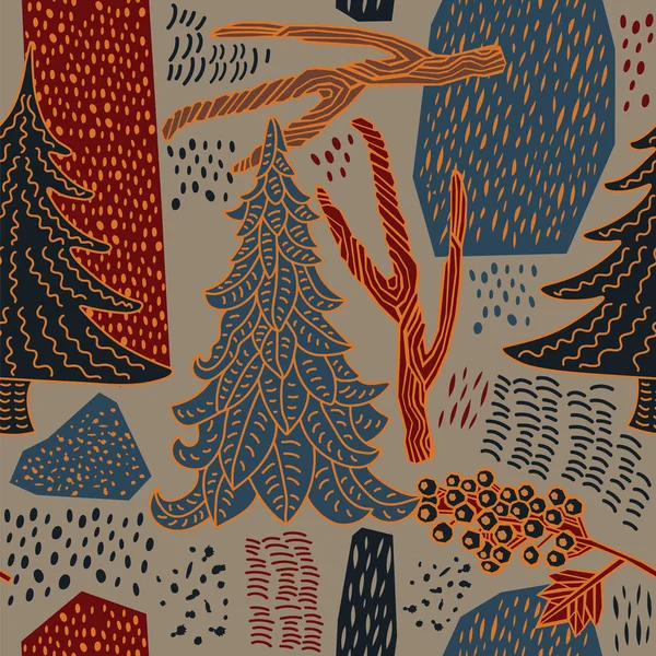 Vinter mysig illustration. Jul dekorativa bakgrund. — Stock vektor