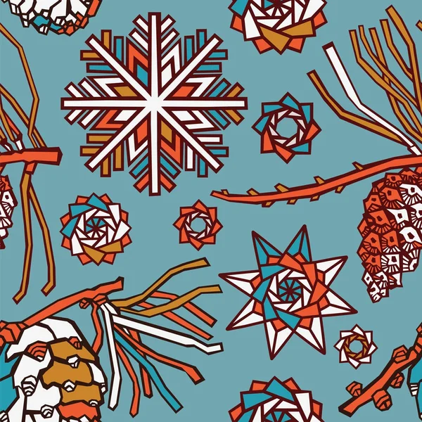 Зимова Затишна Ілюстрація Різдвяний Декоративний Фон Векторні — стоковий вектор