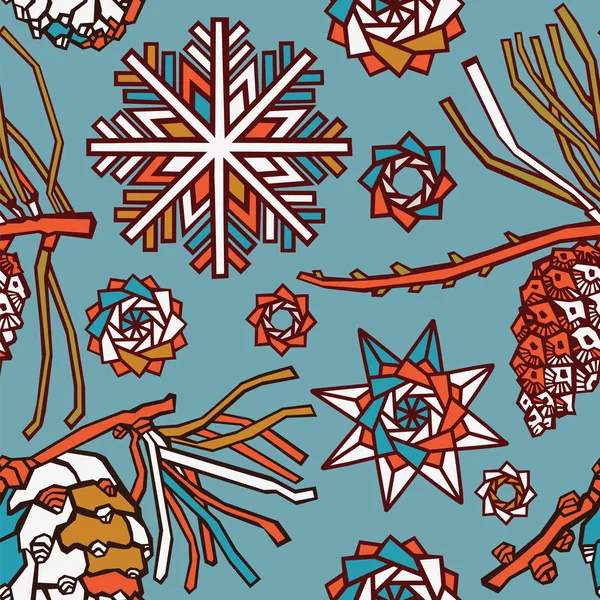 Téli Hangulatos Illusztráció Karácsonyi Dekoratív Háttér Vektor — Stock Vector