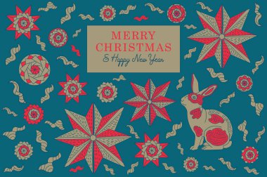 Kış indirimi illüstrasyonu Noel alışverişi dekoratif geçmişi. Vektör.