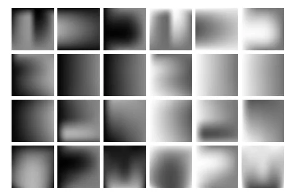 Набір чорно-білих векторних градієнтів, розмиті фони . — стоковий вектор