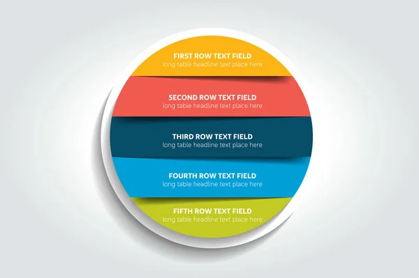 3D-Kreis, runde Infografik, Vorlage, Diagramm, Schema, Diagramm, Tabelle, Zeitplan, Element. Vektor. — Stockvektor