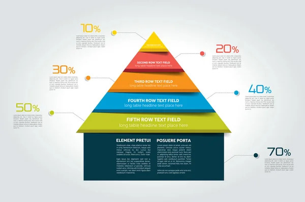 Cuadro de infografía de la casa, diagrama, plantilla para la presentación. Vector. — Archivo Imágenes Vectoriales