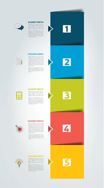 Horário, guia, banner. Infográfico de design vetorial minimalista . —  Vetores de Stock