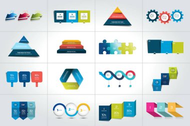 3 aşamalı bilgi şablonları, diyagramlar, grafikler, sunumlar, grafikler. İş üç konsepti.