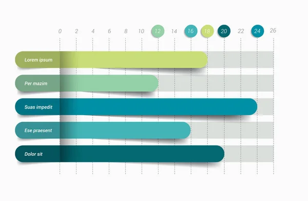 Ok infographics şeması, grafik, flowchrt, diyagram, iş akışı. Vektör. — Stok Vektör