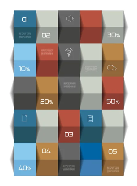 Tafel, schema. 3D-bedrijfsontwerp. — Stockvector