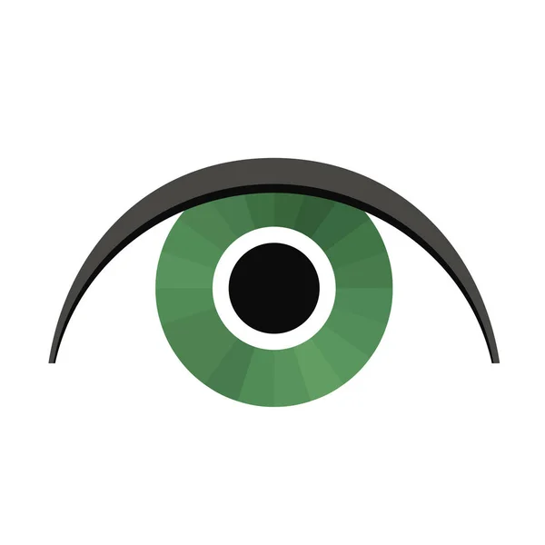 Eye stylized. Vector sign, shape. — Stock Vector