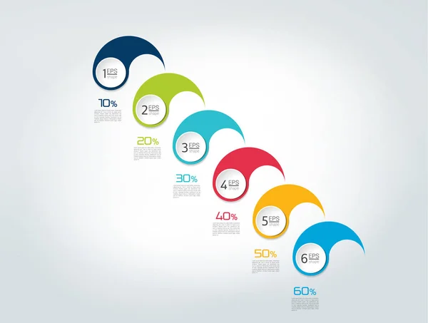 Infographic tidslinjen rapport, mall, diagram, systemet. Vektor. — Stock vektor