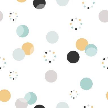 Daire desen. Modern şık doku. Nokta, yuvarlak arka plan duvar kağıdı için yinelenen. Düz minimalist tasarım.