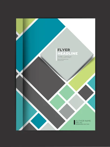 Omslaget till årliga rapport broschyr, flyer, broschyr, presentation, mall textlayout. Vektor. — Stock vektor