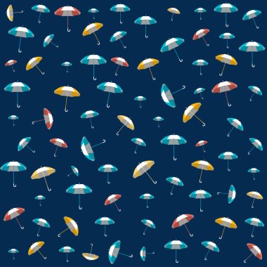 Şemsiye Dikişsiz desen tasarımı, duvar kağıdı, tekstil tasarımı, arka plan.