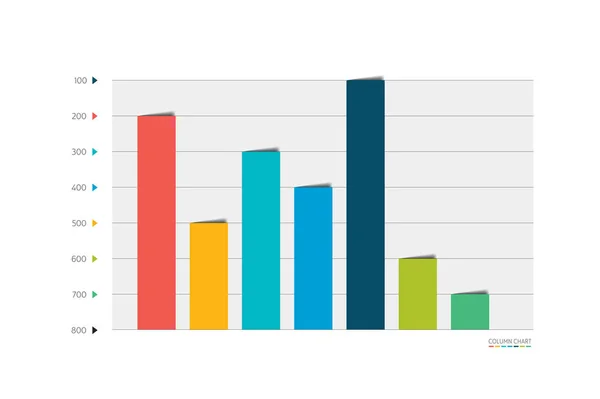 Graphique Graphique Style Élément Infographie — Image vectorielle