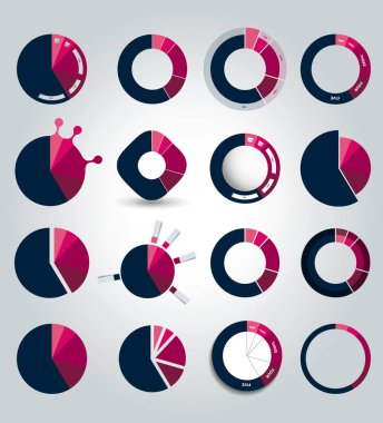 Pasta grafiği, grafik. Sadece renkler düzenlenebilir. Bilgi Grafikleri ögeleri.