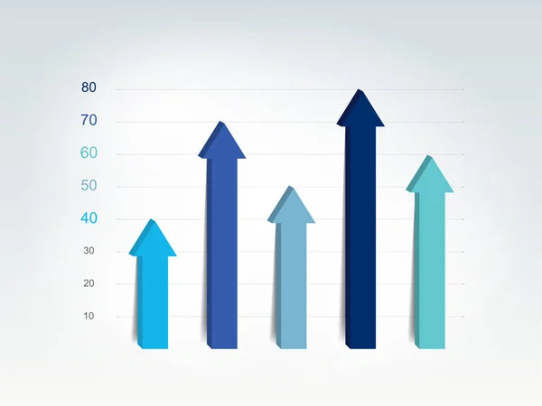 Grafico Grafico Stile Elemento Infografico — Vettoriale Stock