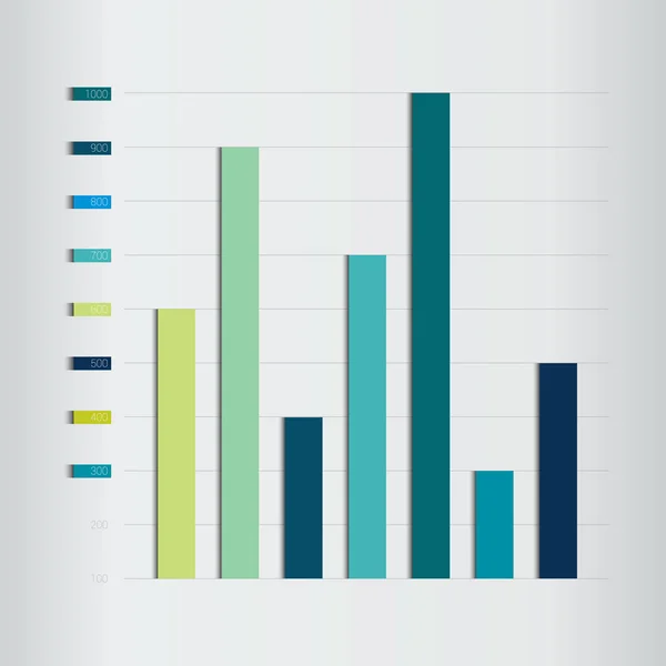 Çizelge Grafik Şema Sadece Renkler Düzenlenebilir Bilgi Işleme Elementi Vektör — Stok Vektör