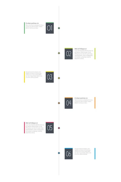 Χρονοδιάγραμμα Infographic Σχήμα Πρότυπο Διάγραμμα Παρουσίαση — Διανυσματικό Αρχείο