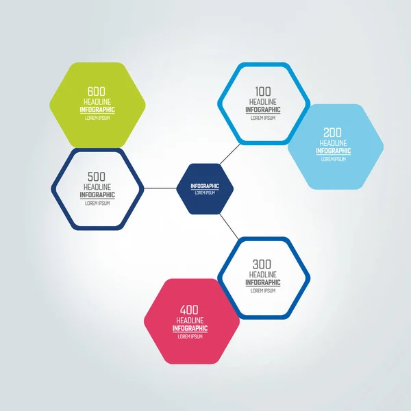 Passos Diagrama Esquema Fluxograma Elemento Infográfico —  Vetores de Stock