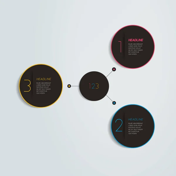 Schritte Diagramm Schema Flussdiagramm Infografisches Element — Stockvektor