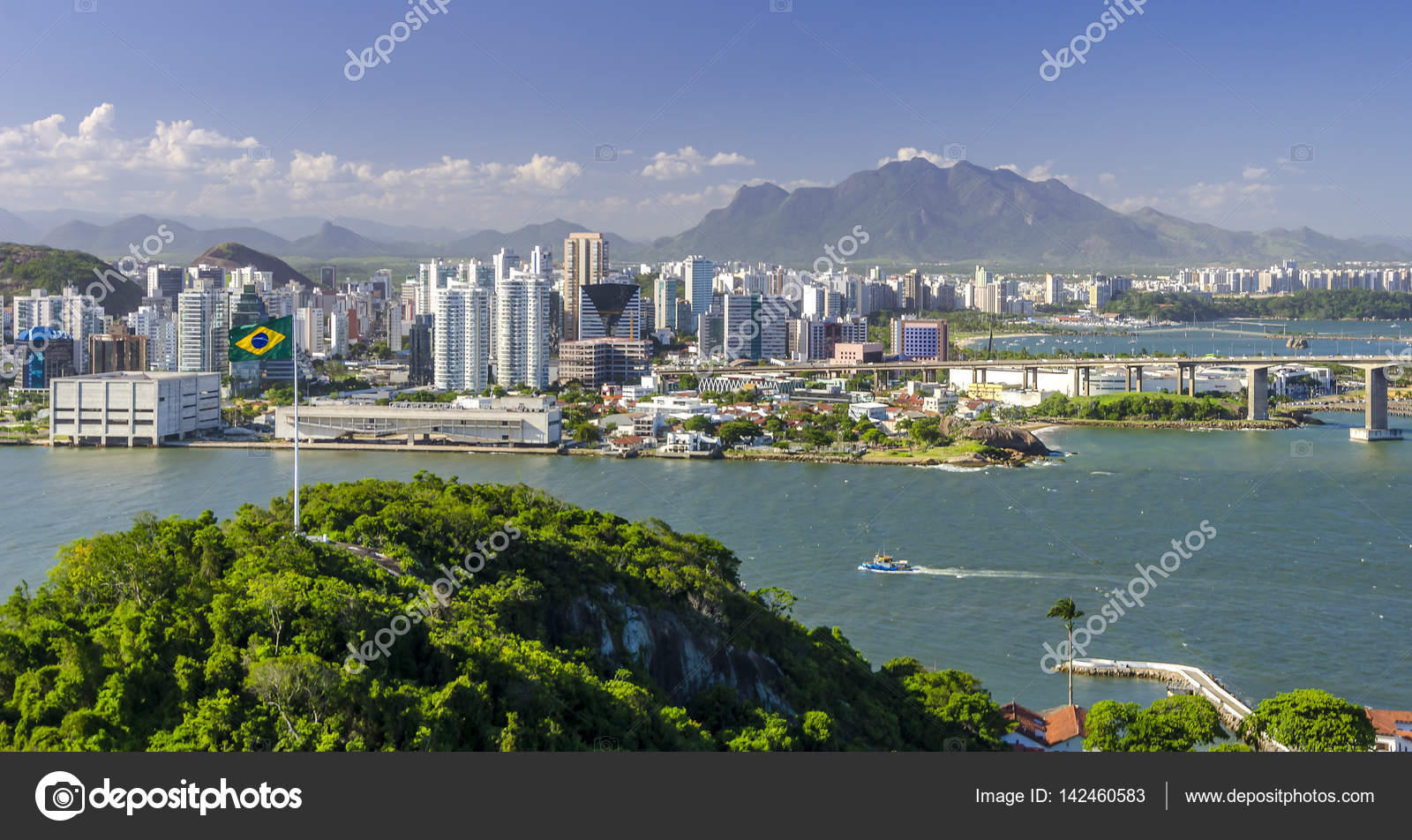 Panoramic View Of Vitoria Espirito Santo Brazil Stock Photo C Losak Napior 142460583