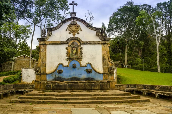 Tiradentes Minas Gerais Brazília Történelmi Szökőkút — Stock Fotó