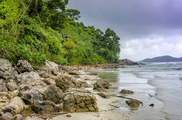 Sao Paulo State Brazil Rocks Juquei Beach — Stock Photo, Image