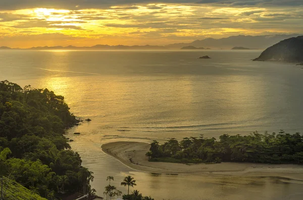 Beautiful Sunset Coast Sao Paulo Brazil — Stock Photo, Image