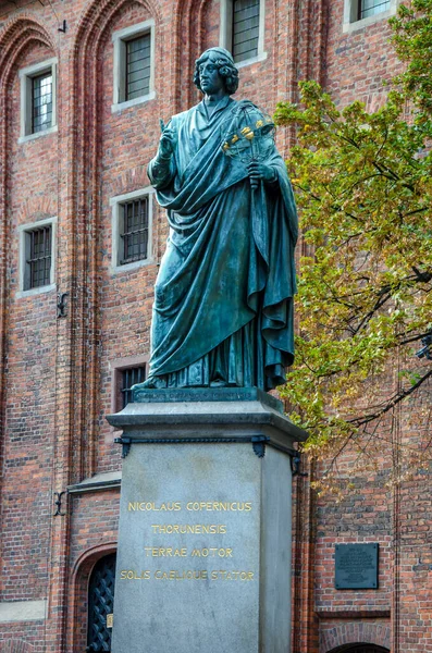 Torun Polen Denkmal Des Astronomen Nikolaus Kopernikus — Stockfoto