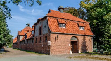 Kwidzyn At Aygırı 'ndaki tuğla binalar.