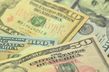 Amerikan banknotlar closeup