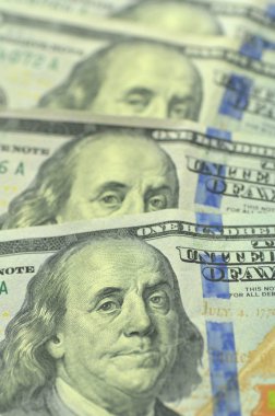 Amerikan banknotlar closeup