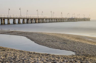 Baltık Denizi ve kışın, Avrupa Polonya gdynia orlowo İskelesi