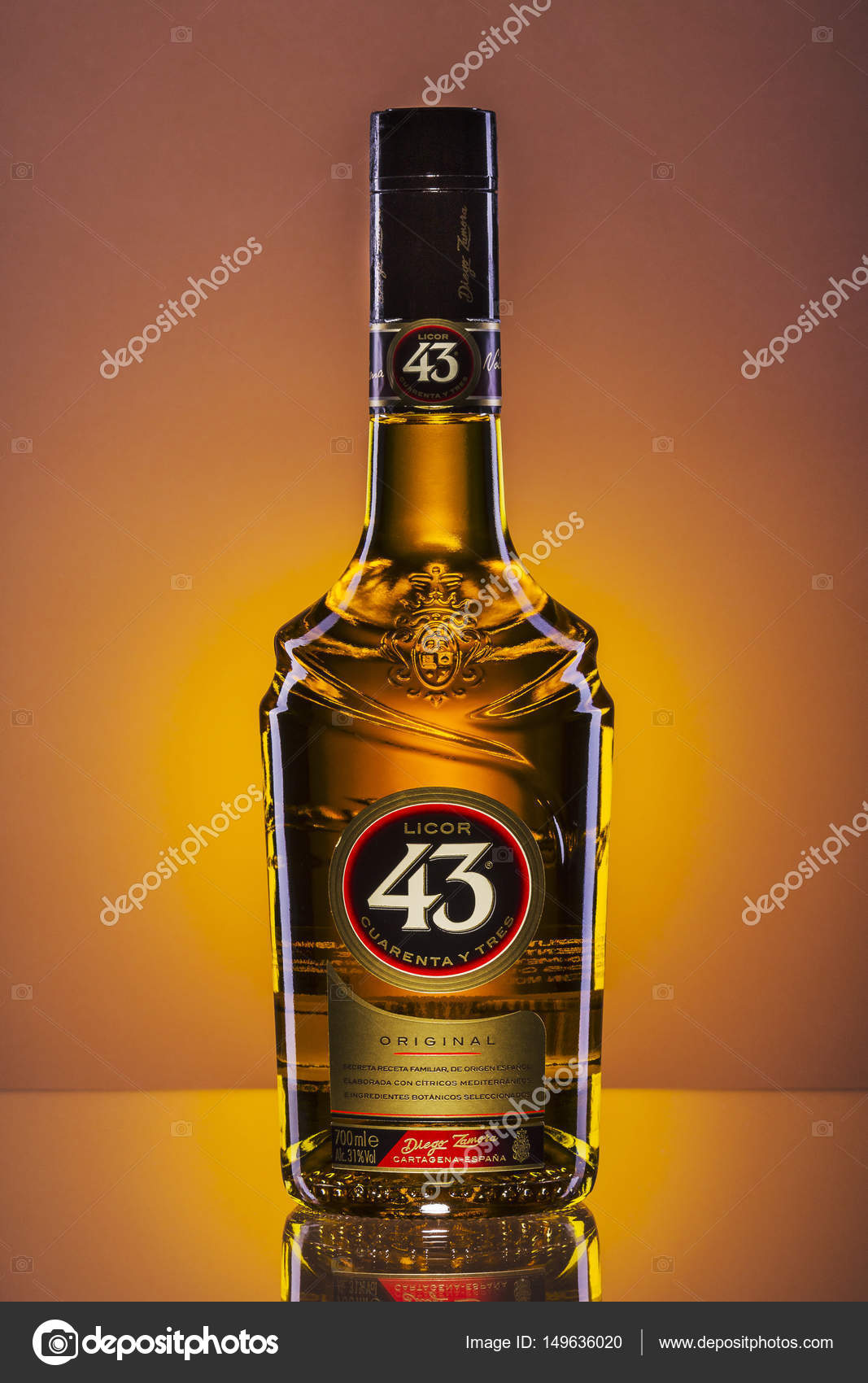 Licor 43 on gradient background. – Stock Editorial Photo © DarioSz