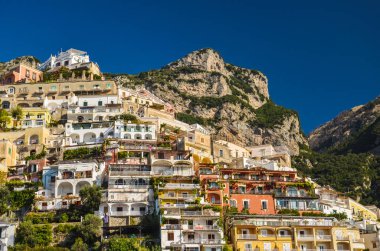 suggestiva vista del villaggio di positano, Italia. 