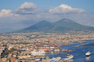 güzel yaz panoraması, naples, İtalya.