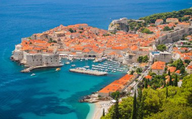 Dubrovnik, Hırvatistan'ın pitoresk muhteşem manzara