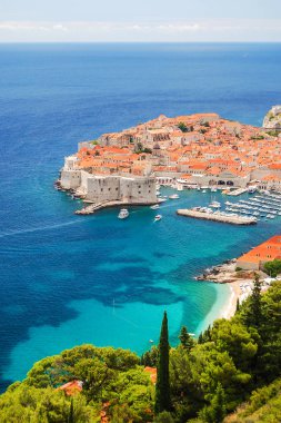 Dubrovnik, Hırvatistan'ın pitoresk muhteşem manzara