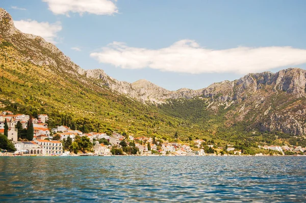 Picturesque scenic landscape of brist in dalmatia, croatia — Stock Photo, Image