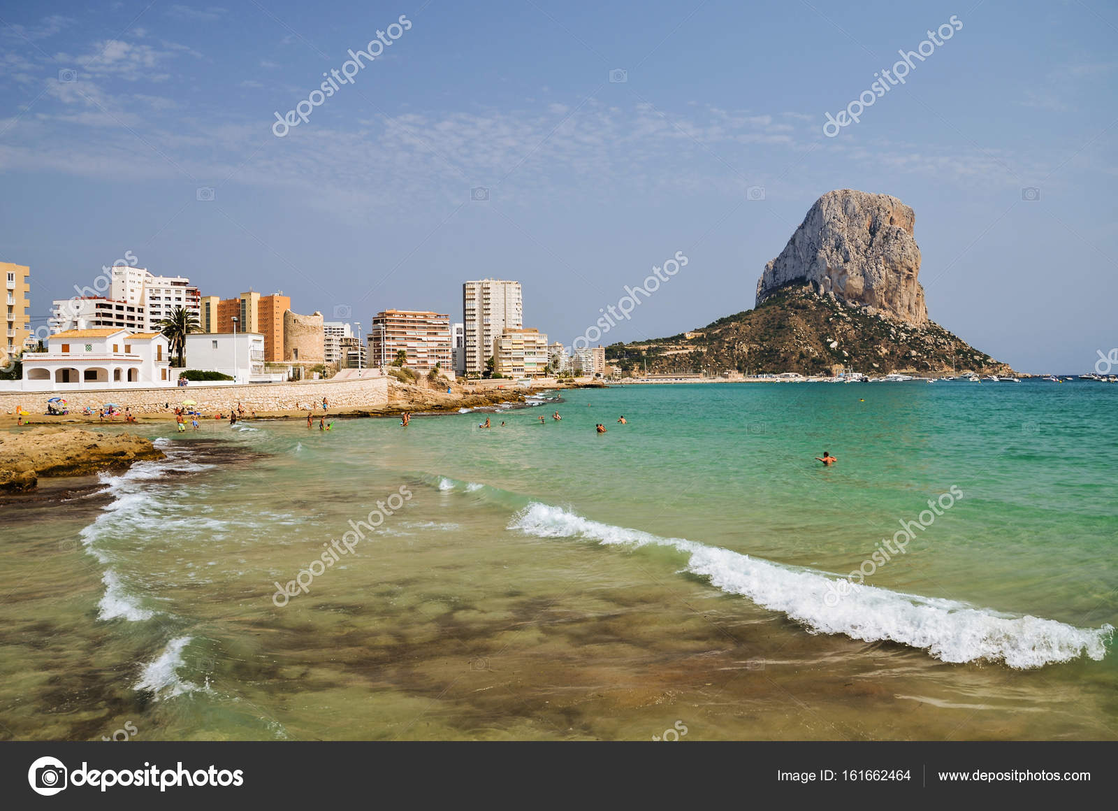 Paysage Pittoresque Plage à Calpe Espagne Photographie