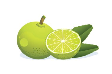 Limonlu ve yapraklı..