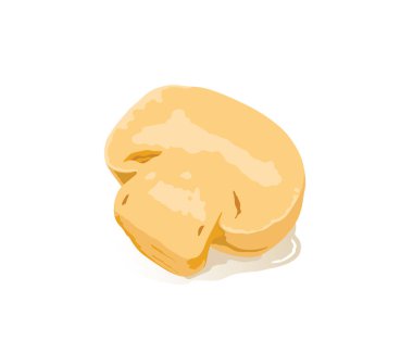 Beyaz arka planda izole edilmiş turşu şampiyonu..