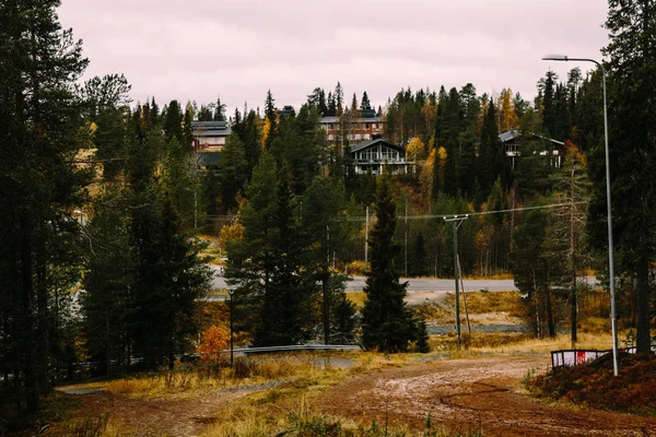 Paesaggio Naturale Della Località Ruka Kuusamo Finlandia — Foto Stock