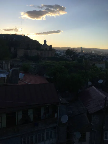 Gürcistan Tiflis Şehrinde Seyahat Tatil Kavramı — Stok fotoğraf