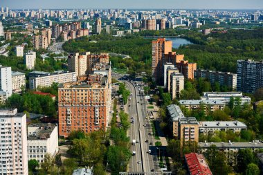 Moskova, Rusya 'nın hava manzarası